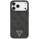 Guess iPhone 17 Pro Max vāciņš Leather 4G Triangle Strass MagSafe, melns
