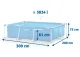 Intex 28272 karkasa baseins 300 x 200 x 75 cm ar paklājiņu