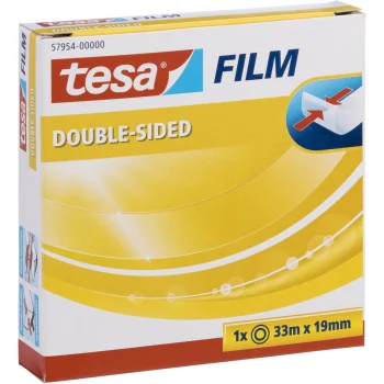 Tesa divpusēja līmlente 57954, 33 m x 19 mm, caurspīdīga