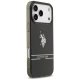U.S. Polo Assn. iPhone 17 Pro Max vāciņš DH and Bottom Stripe Logo MagSafe, melns
