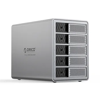 Orico 9858T3 5-vietu DAS datu masīvs ar Thunderbolt 3, pelēks