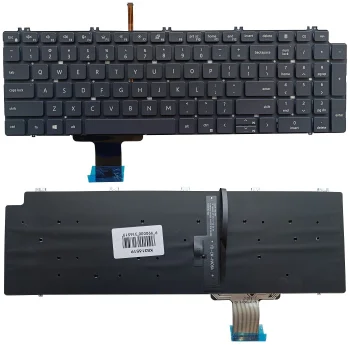 Клавиатура Dell Precision 7550, 7560, 7750, 7760 с подсветкой, US, черная