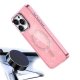 Glitter Case MagSafe iPhone 16 Pro Max - pink with glitter