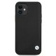 Apple iPhone 12 mini 5.4\" BMW Leather Deboss Case Cover (BMHCP12SRCDPK), Black