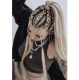 Kanekalons Sintētiskās Afro Bizes Frizūrām 60cm, Bēšs | Synthetic Afro Braids for Hairstyles