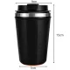 Anti-Spill Thermal Mug with Suction Cup, 380ml, Black