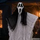 Halloween Hanging Decoration, Ghost with Mask, 90 cm, Black/White