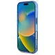 Guess iPhone 16 Case IML Peony On 4G Background MagSafe, Blue