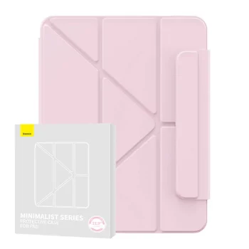 Apple iPad Pro 12.9 (2020 2021 2022) Baseus Minimalist Tablet Cover Case, Pink | Planšetes Vāciņš Maciņš Apvalks...