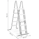 Pool Ladder 132 cm with Anti-Slip Removable Steps Intex 28077