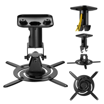 Maclean MC-208 B Ceiling Projector Mount, Steel, 180–310 mm, up to 15 kg, Black