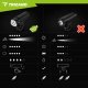 Комплект велосипедных фонарей Trizand LED 1000lm (передний + задний)