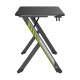 Геймерский стол NanoRS RS102 с RGB подсветкой, 120x60 см, Черный