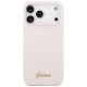 Guess iPhone 17 Pro Max vāciņš Silicone Script Metal Logo MagSafe, rozā