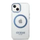 Чехол Guess Metal Outline MagSafe для iPhone 14 Plus / 15 Plus - синий