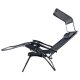 Gotel Garden Lounger Chair with Canopy and Table