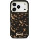 Guess IML Script Metal MagSafe magnētiskais vāciņš iPhone 17 Pro – melns un brūns | Phone Case Cover