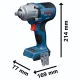 Akumulatora triecienuzgriežņatslēga Bosch GDS18V-450H 18V, 450 Nm, 1/2\", L-BOXX