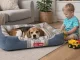 Verk Group Soft Dog and Cat Bed, 70x50 cm, Grey