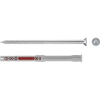 Fischer DuoXpand 10 x 140 T dībeļi ar iegremdējamām skrūvēm, 50 gab.