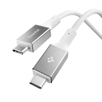 Spigen Essential EB10015CC USB-C uz USB-C kabelis 100W 150cm, balts