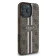 Guess iPhone 16 Pro Case 4G Printed Stripes MagSafe - Brown
