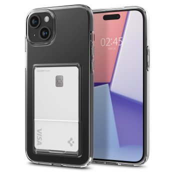 Spigen iPhone 15 Plus vāciņš Crystal Slot, caurspīdīgs