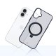 3Mk Protection Smoke Case Mag&Stand for Apple iPhone 16 Plus Transparent
