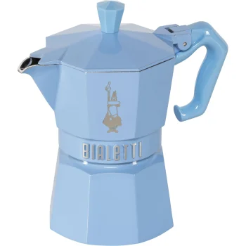 Bialetti Moka Exclusive 9061 espresso kafijas automāts, 3 tasītes, gaiši zils