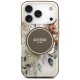 Guess IML Flower & Tonal Circle MagSafe vāciņš iPhone 17 Pro — brūns | Phone Case Cover