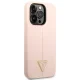 Чехол Guess Silicone Triangle для iPhone 14 Pro розовый