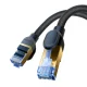 Baseus быстрый интернет-кабель RJ45 кат.7 10Gbps 25м плетеный черный