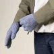 Вязаные перчатки для сенсорных экранов с прорезями для пальцев,...