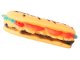 Squeaky Rubber Toy for Dogs and Cats Hamburger, 13 cm