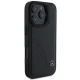 Apple iPhone 16 Pro Max 6.9\" Mercedes MB Curved Stitches Leather Case Cover, Black | Чехол Кейс Бампер...
