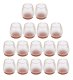 Silicone Furniture Leg Caps with Felt 16pcs, 25-29mm, Transparent