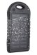 5000mAh Solar Power Bank - Black