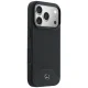 Чехол Mercedes Leather Wood Effect Curve MagSafe для iPhone 17 Pro Max, черный