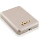 Guess MagSafe bezvadu ārējais akumulators Metal Script Logo 3000mAh, zelta