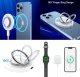MagSafe Choetech T603-F inductive charger with holder - white