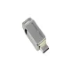 USB-флешка Goodram ODA3 128GB USB 3.2 Type-A / Type-C, серебристая