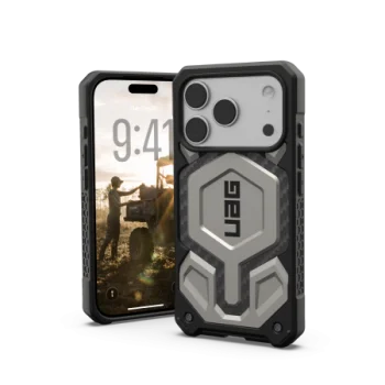 Чехол UAG Monarch Pro MagSafe для iPhone 17 Pro – титан