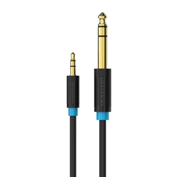 Audio kabelis TRS 3.5mm uz 6.35mm Vention BABBG 1.5m, Melns