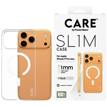 CARE by PanzerGlass SL1M MagSafe vāciņš iPhone 17 Pro Max caurspīdīgs