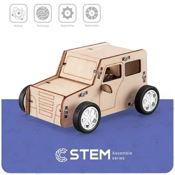 Деревянный конструктор STEM Pull the Car