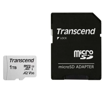 Atmiņas karte Transcend 300S-A microSDXC 1TB UHS-I U3 V30 A2