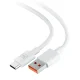 3MK Hyper USB to USB Type C Data Charging Cable 3A 1.2m, White | Провод для Зарядки Передачи...