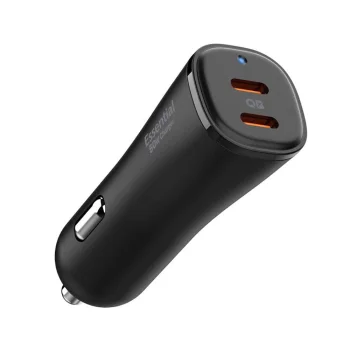 Spigen ArcStation Essential EV502 50W auto lādētājs - melns | Car Charger Black