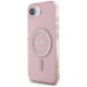 Guess IML Glitter Circle MagSafe vāciņš iPhone 16e, rozā