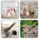 Nukido Foldable Foam Play Mat Earth-Train, 200 x 180 x 1 cm
